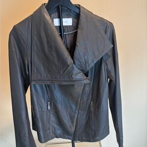Women's Olive Brown Leather Jacket